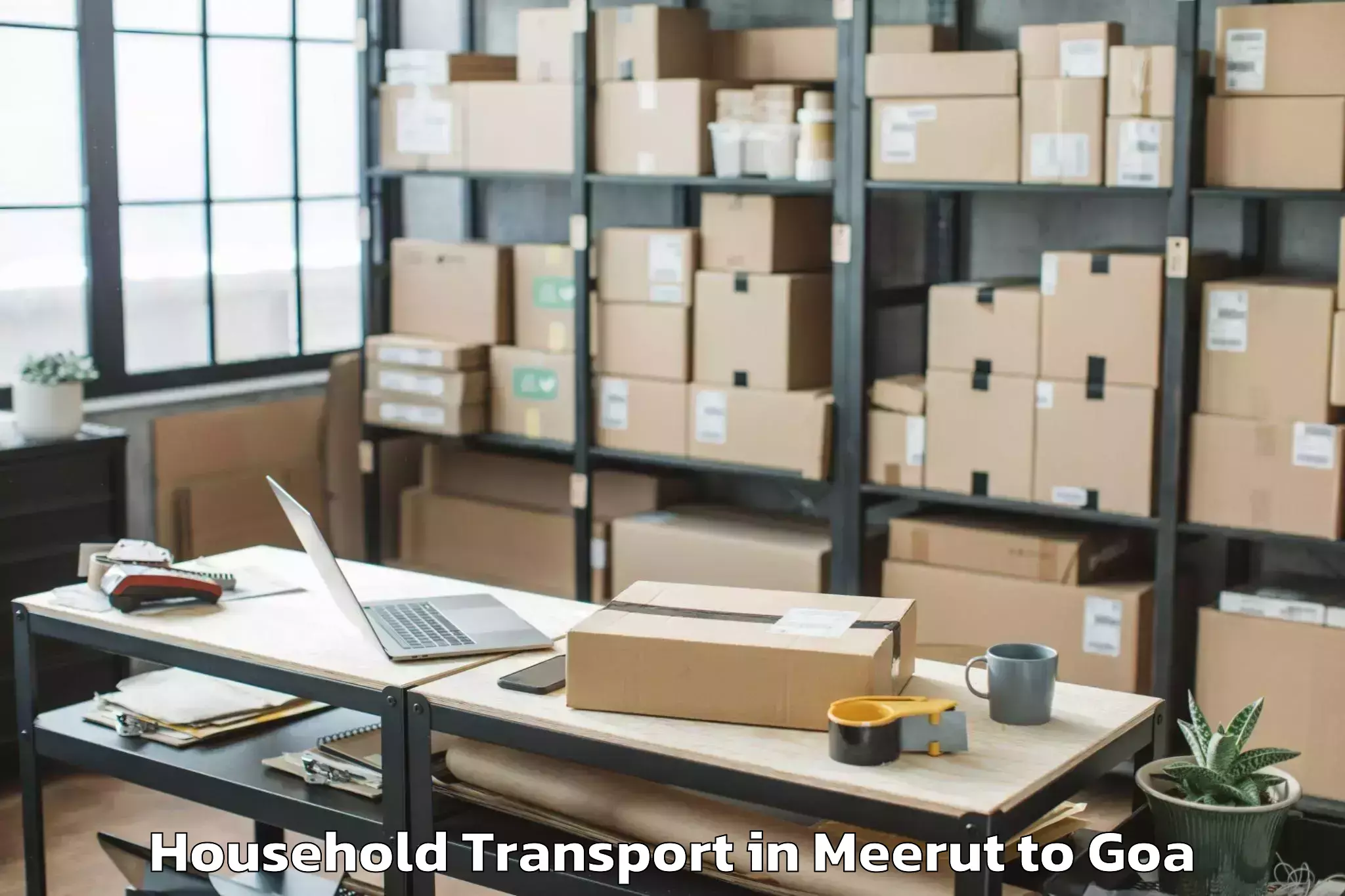 Book Your Meerut to Sancoale Household Transport Today